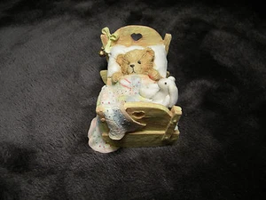Cherished Teddies "Cradled with Love" Baby Bear Figurine, 911356, Excellent - Picture 1 of 4
