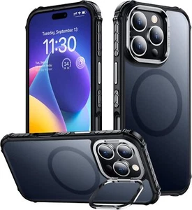 Funda Magnética Compatible con Phone 16 Pro Max Funda, Pata de Cabra (6.9",Negro) - Imagen 1 de 6