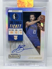 2018-19 CONTENDERS JALEN BRUNSON RC THE FINALS TICKET ON CARD AUTO /25 MAVERICKS