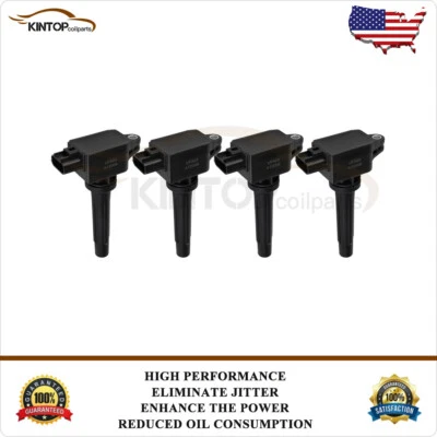 Pacote com 4 bobinas de ignição para 2017-2018 Toyota Yaris iA 2016 Scion iA 1.5L l4 - Imagem 1 de 4