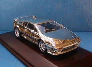 Lotus Esprit V8 2004 Chrome Ixo Altaya 1/43 Wooden Base 1:43 - Picture 1 of 4