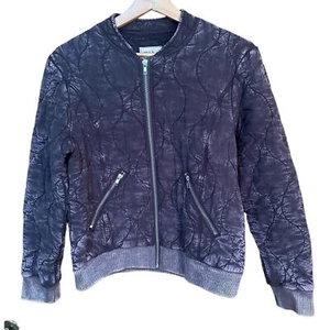 Chaser Quilted Full Zip Bomber Jacket Soft Vintage Black Small NWT - Picture 1 of 5