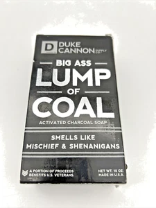 New Duke Cannon Big Ass Lump Of Coal Big Brick of Soap for Men 10 oz Made In USA - Picture 1 of 7