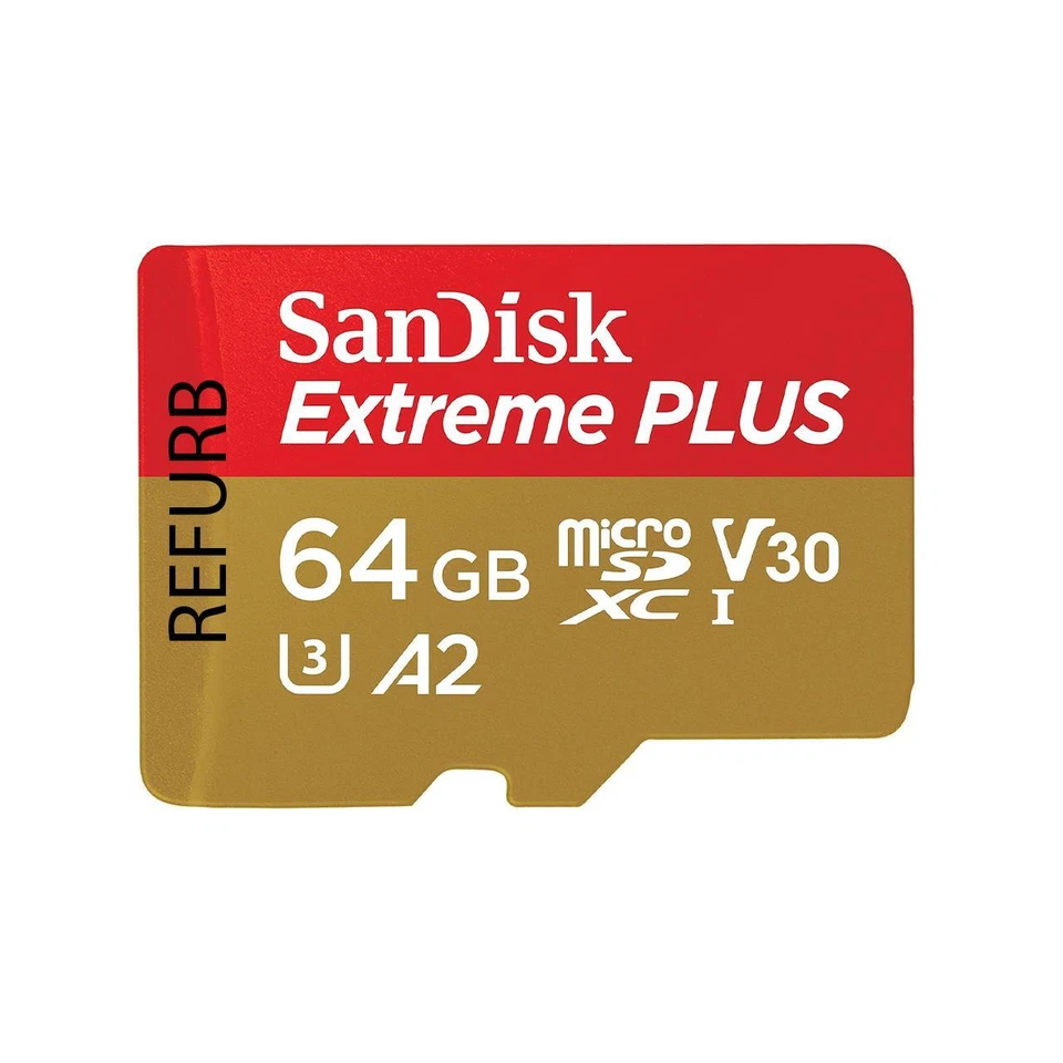 SanDisk Extreme Plus microSDXC 64GB UHS-1 U3 V30 A2 - Image 1 of 1