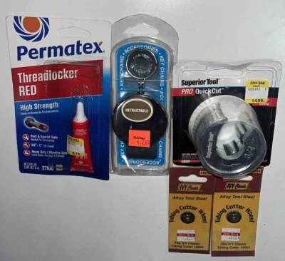 Superior Tool Pro Quick Cut Tube/Pipe Cutter + Threadlocker & Key Chain Set of 5 - Image 1 of 4