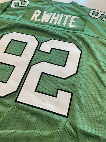 Philadelphia Eagles #92 R. WHITE w/Jerome Brown Memorial Jersey Size Men 2XLG Cover