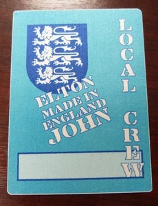 Elton John - Made in England - Local Crew Pass - VIP - unbenutzt - - Bild 1 von 1