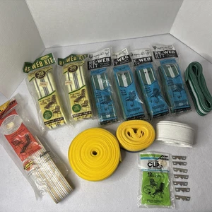 KIT RAGNATELA SEDIA PRATO VINTAGE LOTTO MISTO NOS verde giallo marrone - Foto 1 di 14