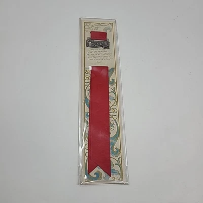 Pewter Bookmark Love Words of Wisdom 1 Corinthians 13:4-8 Red Ribbon Russ - Image 1 of 3