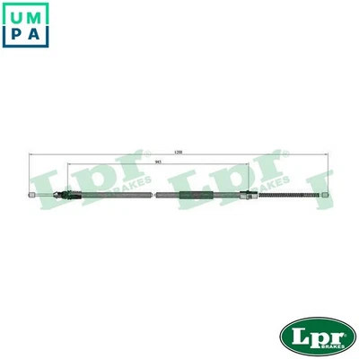 CABLE PULL PARKING BRAKE C0705B FOR RENAULT F3P724/720/674/678/670 1.8L 4cyl - Image 1 of 4