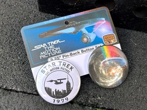 Star Trek: The Movie - Set of (2) 2.25" Buttons | ☙Burial🪦Badges❧  - Picture 1 of 5