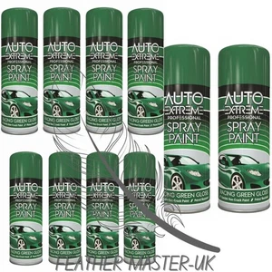 Pintura en aerosol verde brillante 10x 400 ml para bricolaje, automóvil, madera y metal - Imagen 1 de 1