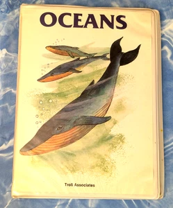 Oceans Book & Cassette - 1985 Troll - Vtg 80s Homeschool Sealife Marine Animals - Picture 1 of 14