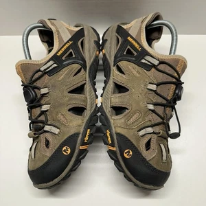 Merrell All Out Blaze Sieve Brindle Brown Trail Waterproof Sandals Mens Size 9 - Picture 1 of 9
