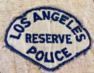 Vintage Los Angeles PD Reserve Patch - Picture 1 of 12