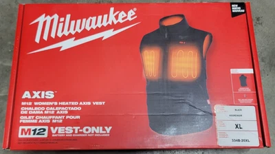 Milwaukee M12 Battery Womens Heated Axis Vest Black Xl (Bare Tool) - Image 1 of 2