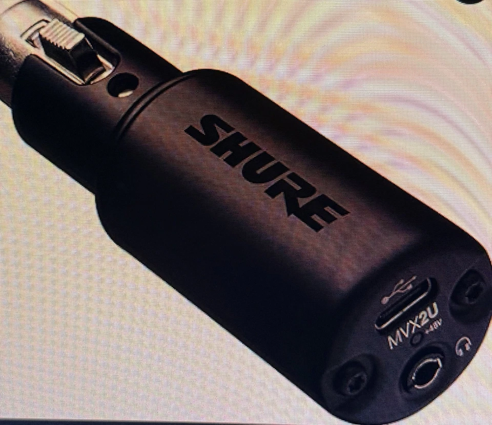 Shure MOTIV MVX2U Audio Interface XLR USB Auto Level 48V Phantomspeisung Mac Win - Bild 1 von 1