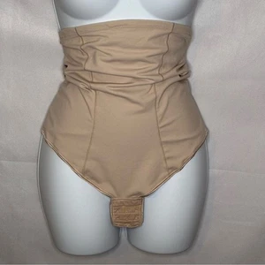 Prendas moldeadoras Leonisa de cintura ultra alta tostadas talla grande usadas en excelente estado tanga de soporte alto panty - Imagen 1 de 3