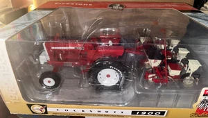 Cockshutt 1900 Wheels of Time Firestone Tractor & White 5400 4 Row Planter 1:16 - Picture 1 of 7