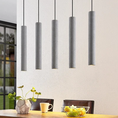 Lindby Concretto Pendelleuchte Hängeleuchte Deckenlampe Lampe 5-flmg GU10 g273 - Bild 1 von 4