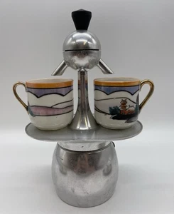 Cafetera Moka italiana vintage Omet Papalina Express 2 tazas estufa espresso - Imagen 1 de 14