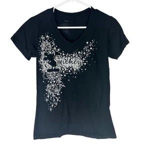 Disney Shirt Mickey Mouse Black Girl's Size 5 Short Sleeve - Picture 1 of 4