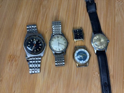 Lote de (5) relojes - Tal cual - Tissot / Gruen / Sorna / Benrus / Lucerna Foto 1 de 4