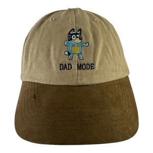 Mütze Kappe Bluey Dad Mode bestickt verstellbar Druckknopflasche Unisex braun neu mit Etikett - Bild 1 von 8