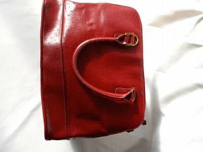 Cartera Bueno Avestruz Rojo Foto 1 de 4