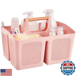 ALINK Portable Shower Caddy Basket with Compartments, Plastic Divided Cleanin - Picture 1 of 5