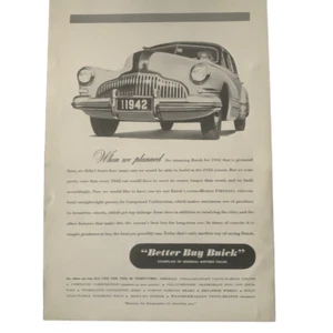 Pubblicità pubblicitaria vintage 1941 Buick Better Buy Buick - Foto 1 di 4