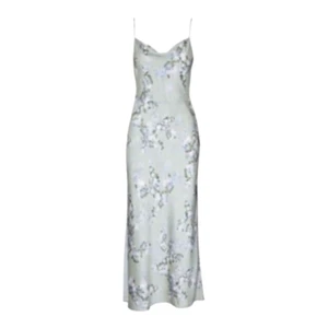 Neu mit Etikett Vince Hazy Blossom Wasserfallausschnitt Satin Blumen Unterkleid in Sellerie Damen 2 - Bild 1 von 9