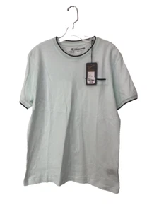 Straight Faded Crew Neck Short Sleeve Tee Shirt, Mint Green, Size Medium - Bild 1 von 3