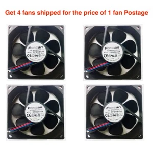 4X High efficiency 12V Brushless low noise DC CPU Cooling fan-3 wire-80x80x25mm - Picture 1 of 5