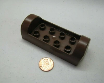 Lego Duplo Marrón Canoa Barco Para Figuras Pieza de Repuesto 2X4 Hombre de las Cavernas Indio Foto 1 de 3