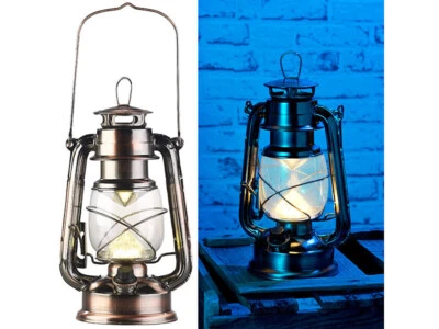 Lampe-tempête LED à intensité variable 200 lm / 3000 K / coloris bronze - Lunar - Photo 1/4