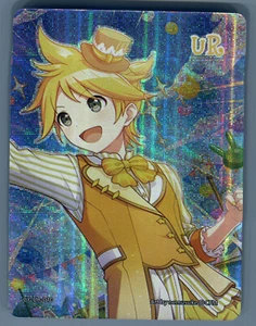 Hatsune Miku Kagamine Len Card With You Holofoil Ultra Rare CY-UR-010 Vocaloid - Picture 1 of 2