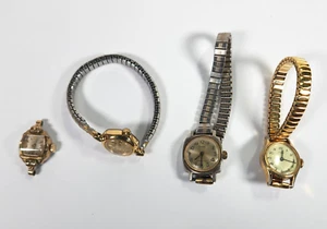 Lot of 4 Timex Women's Vintage Mechanical Watches -Run, Need Servicing - Lot#11B - Picture 1 of 5