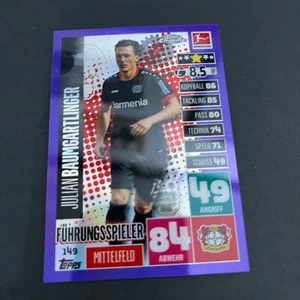 Topps Match Bundesliga Chrome 20 21 149 Julian Baumgartlinger Refractor Purple - Picture 1 of 6