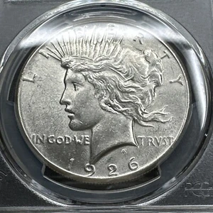 1926 P $1 Peace 90% Silver Dollar PCGS MS 62 | Uncirculated UNC BU BETTER DATE - Picture 1 of 15