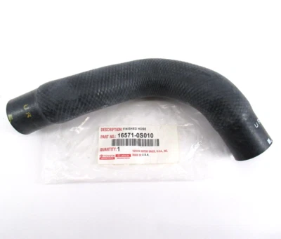 Genuine OEM Toyota 16571-0S010 Upper Radiator Hose 08-20 Sequoia 07-20 Tundra - Image 1 of 4
