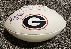 Champ Bailey Autographed GEORGIA BULLDOGS SIGNED WHITE Logo Football- JSA COA - Picture 1 of 4