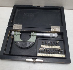 Antique Collectible German WWII Micrometer Full Set Measuring Tool Proffesional - Picture 1 of 18