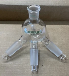 ChemGlass Distillation Receiver - Distribution Receiver, 24/40 Joint, Vacuum - Picture 1 of 4