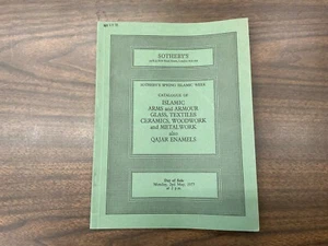 Sotheby's Catalog Islamic Arms Armour Glass Textiles etc. Qajar May 2, 1977 - Bild 1 von 7