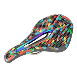 Colorful Bicycle Saddle Comfort Pressure Relief Road Mountain Bike Seat Gravel - Picture 1 of 13