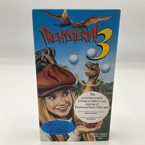 Prehysteria 3 (VHS, 1995) RARE Promotional Screening Copy- Dinosaur- Live Action - Picture 1 of 7