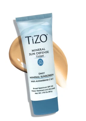 TiZO Mineral Sun Defense SPF 50  Broad Spectrum , Tinted    1.75 oz - Image 1 of 4