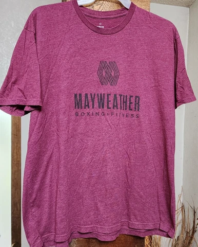 Mayweather Boxing T-Shirt 2 Sided Dallas 2X Berry Color Cover