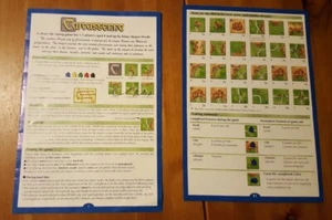 Carcassonne: REPLACEMENT rule book and score sheet Replacement Part only 2000 - Picture 1 of 2